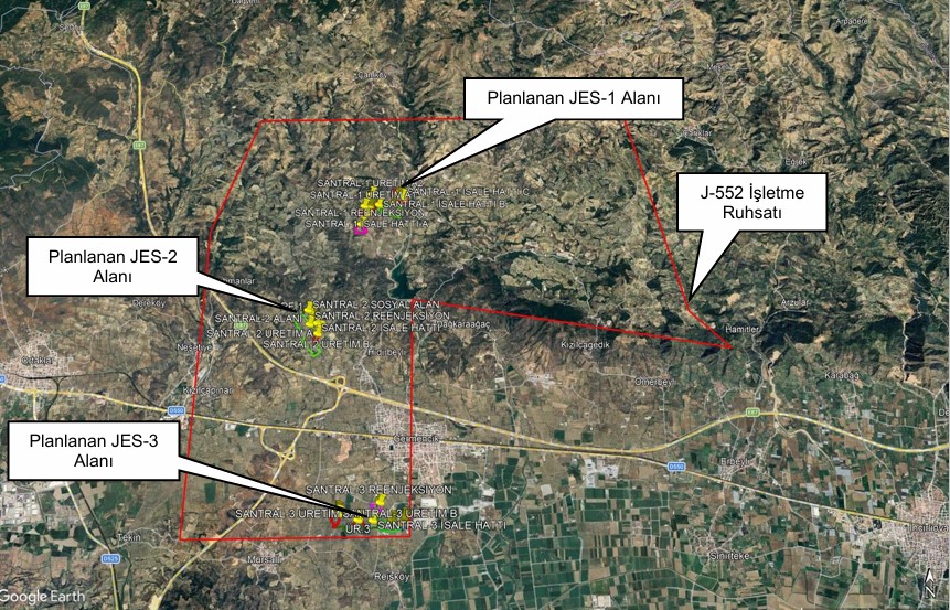 Aydın Germencik’te Camikebir, Çamköy, Mursallı, Hıdırbeyli ve Reisköy Mahalleleri Mevkinde yapılması planlanan Jeotermal Enerji Santrali ve Kaynak Arama projesi için ÇED Olumlu kararı verildi.